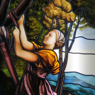FIGURAL STAINED GLASS IN THE BAROQUE STYLE, KARLOVY VARY, 2016